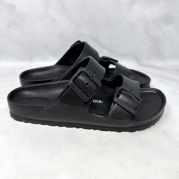 Birkenstock Arizona Essential EVA Adjustable Buckle Strap Slide Sandals Black 37 - Picture 2 of 11